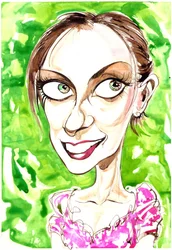 Caricature de Natalie Dessay